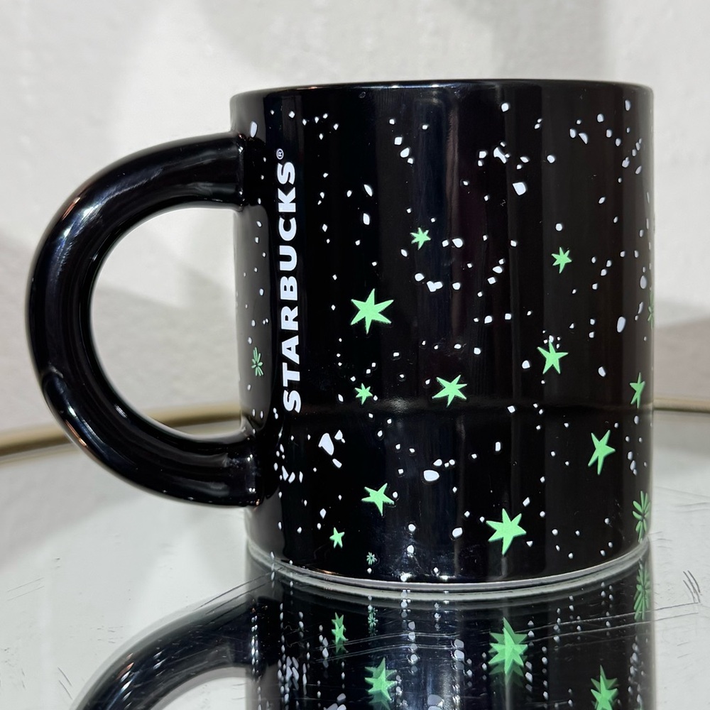 Starbucks New Halloween Night Sky Glow in the Dark Ceramic Mug
